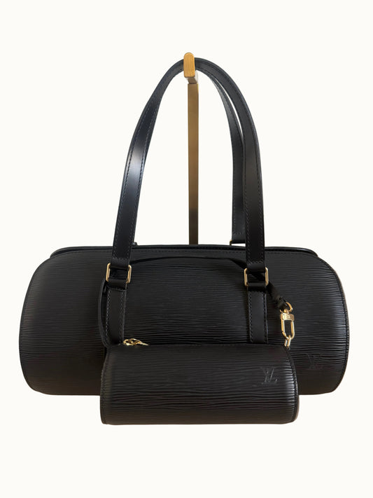 Louis Vuitton Soufflot Set – Zwart Epi Leer (Vintage 1997)