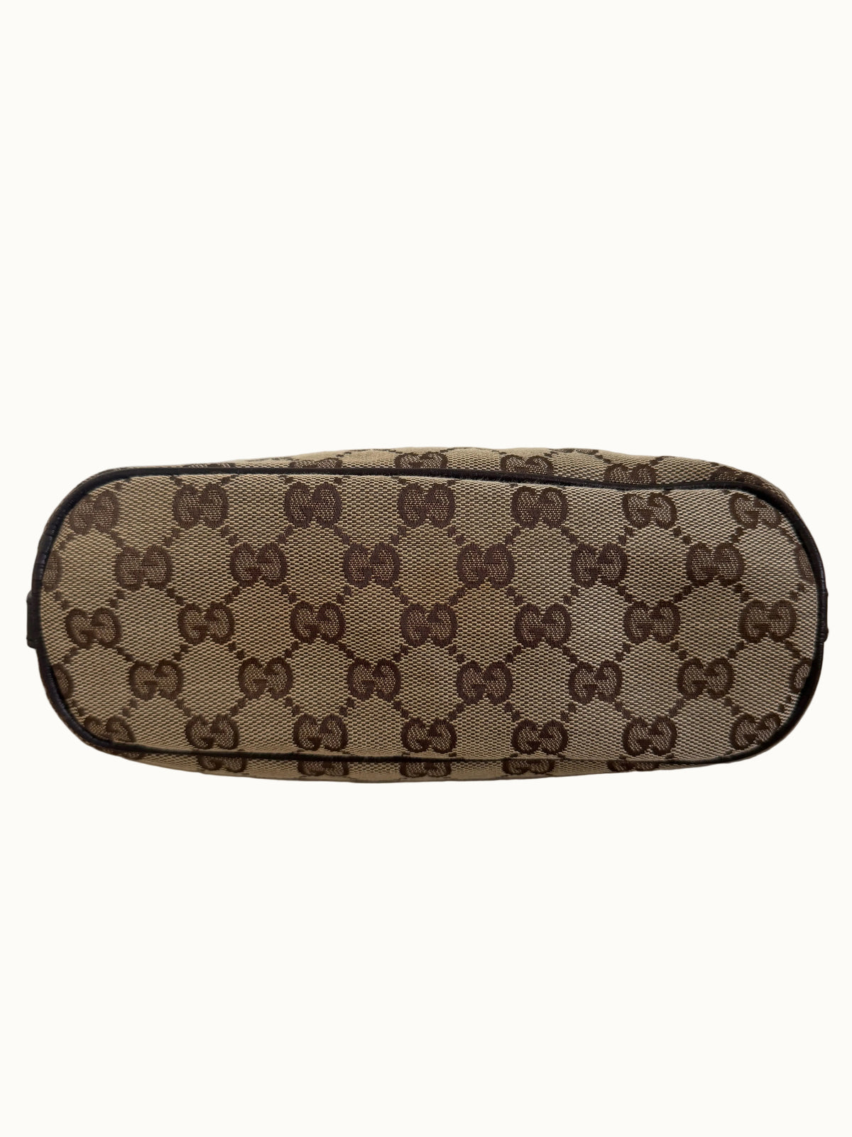 Gucci Vintage GG Canvas Web Boat Pochette